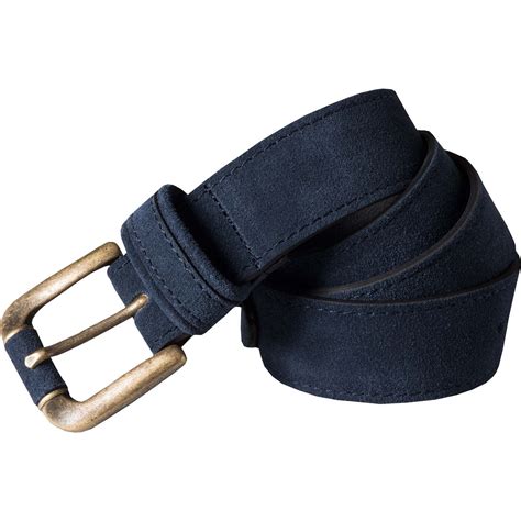 ladies navy blue suede belt.